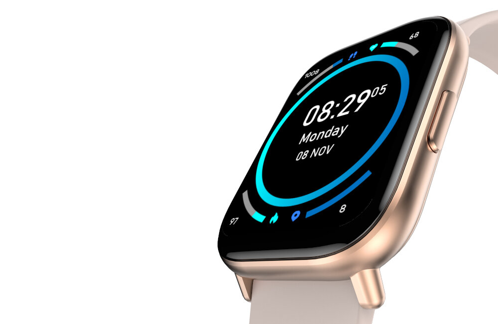 Smartwatch ORO-MED Oro Fit Pro Gt ekran bateria czujniki zdrowie sport pasek ładowanie pojemność rozdzielczość łączność sterowanie krew puls rozmowy smartfon aplikacja 