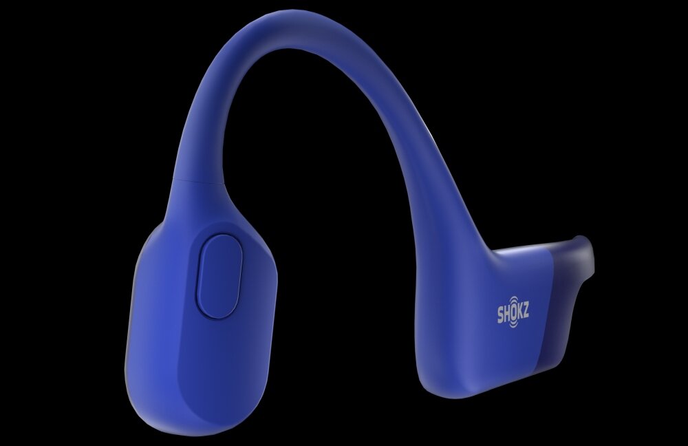 Słuchawki SHOKZ OpenRun Mini Niebieski design komfort lekkość dźwięk jakość wrażenia słuchowe ergonomia lekkość sport aktywność podróże czas pracy działanie akumulator