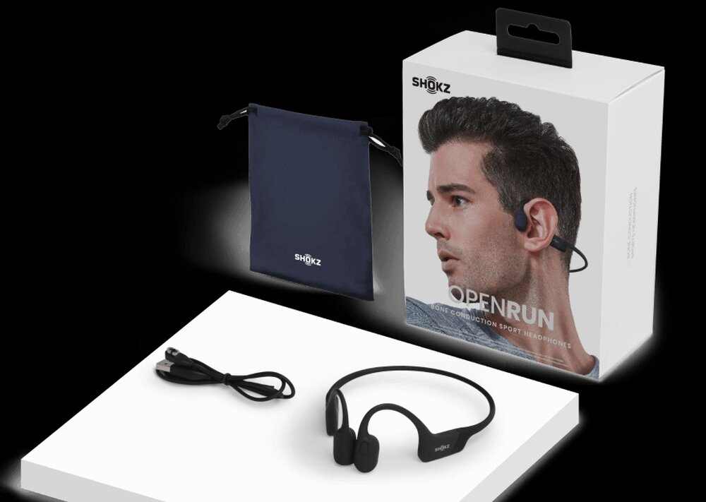 Słuchawki SHOKZ OpenRun Mini Niebieski design komfort lekkość dźwięk jakość wrażenia słuchowe ergonomia lekkość sport aktywność podróże czas pracy działanie akumulator
