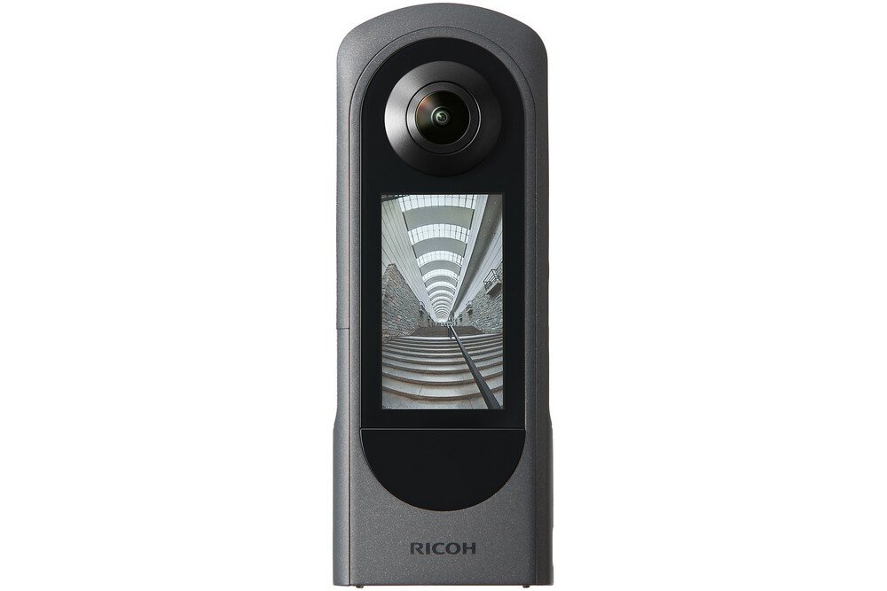Kamera 360 RICOH Theta X   sport montaż nagrywanie stabilizacja montaż edycja filtry ostrość śledzenie tryby bateria akumulator zasilanie ładowanie rozdzielczość filmy obudowa odporność wielkość łączność sterowanie 