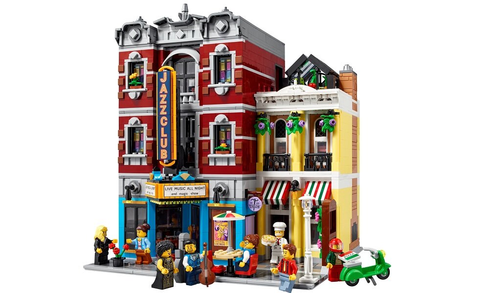 LEGO ICONS Klub jazzowy 10312 dziecko kreatywność zabawa nauka rozwój klocki figurki minifigurki jakość tradycja konstrukcja nauka wyobraźnia role jakość bezpieczeństwo wyobraźnia budowanie pasja hobby funkcje instrukcja aplikacja LEGO Builder
