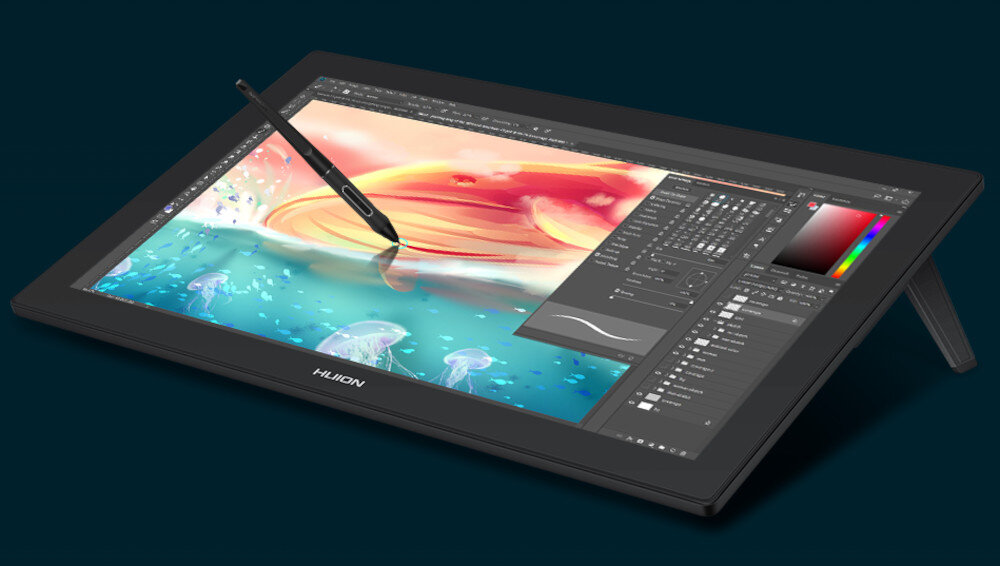 Tablet graficzny HUION Kamvas Pro 24 4K pióro korzystanie rysowanie uchwyt precyzja