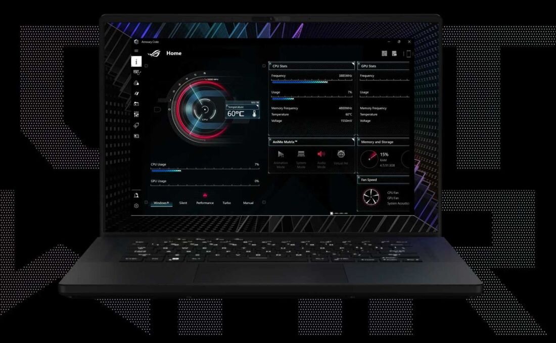 Laptop ASUS ROG Zephyrus M16 - Armoury Crate 
