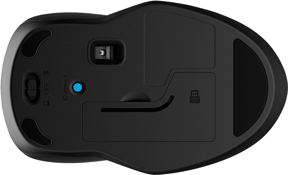 Mysz HP 250 Dual Mode łączność odbiornik Bluetooth zasięg kompatybilność
