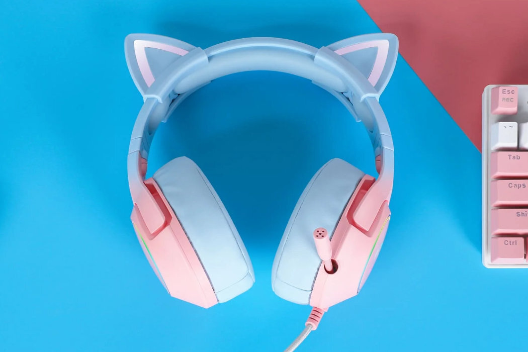 Słuchawki ONIKUMA K9 Cat Elf RGB  - przetworniki