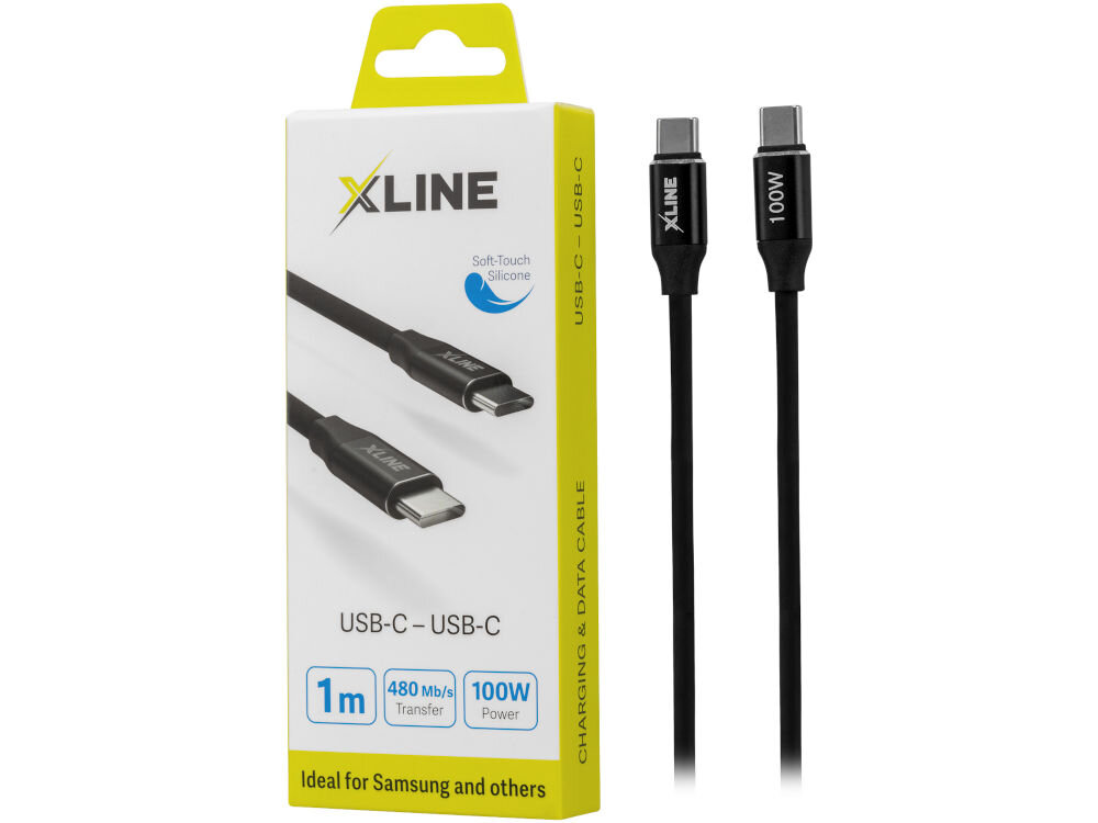 Kabel USB Typ-C - USB Typ-C XLINE 100W 3m 480 Mb/s  5 A Quick Charge