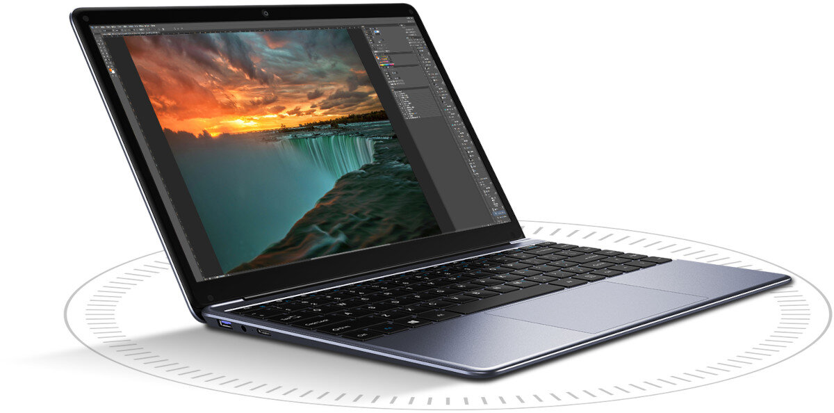 Laptop CHUWI HeroBook Pro 14.1 IPS Celeron N4020 8GB RAM 256GB SSD Windows 11 Home bateria zasilanie czas działania ładowanie