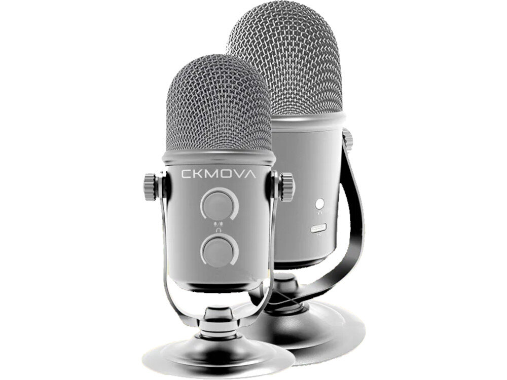Mikrofon CKMOVA SXM-5 podłączenie regulacja porty złącza wyciszenie pokrętło