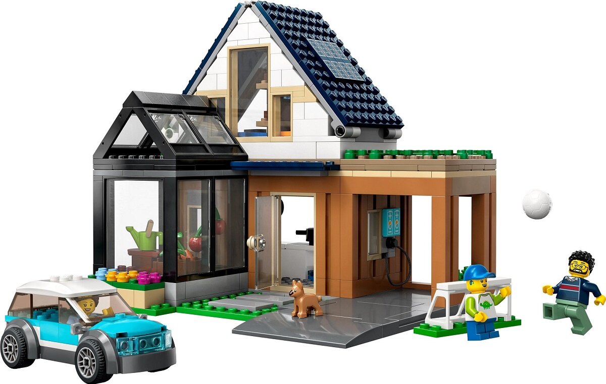 LEGO 60398 City Domek rodzinny i samochód elektryczny cena, opinie, dane  techniczne | sklep internetowy Electro.pl
