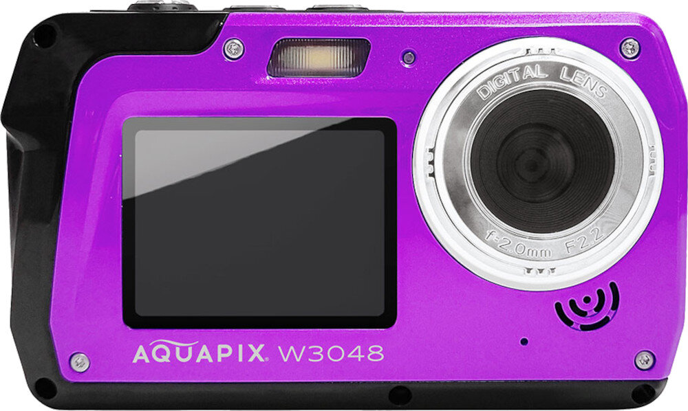 Aparat EASYPIX Aquapix W3048 Edge Fioletowy matryca rozdzielczość jakość wideo przybliżenie