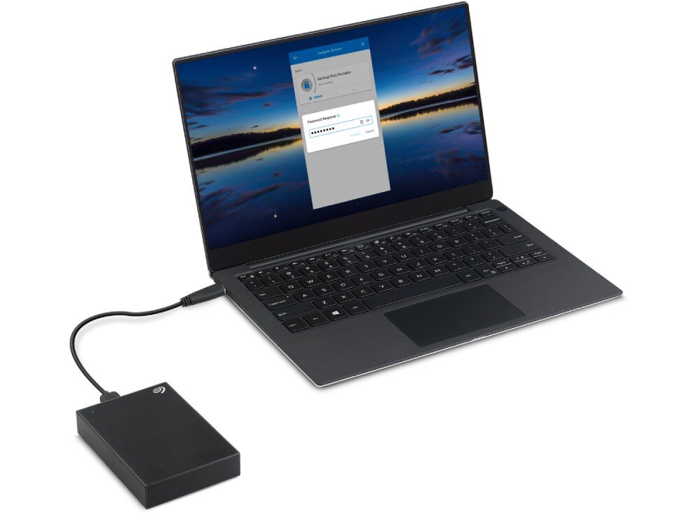 Dysk SEAGATE One Touch 1TB HDD Czarny zabezpieczenia szyfrowanie odzyskiwanie danych