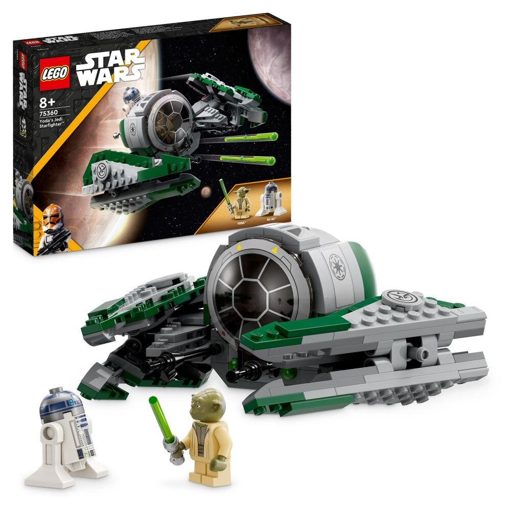 LEGO Star Wars Jedi Starfighter Yody 75360   klocki elementy zabawa łączenie figurki akcesoria figurka zestaw 