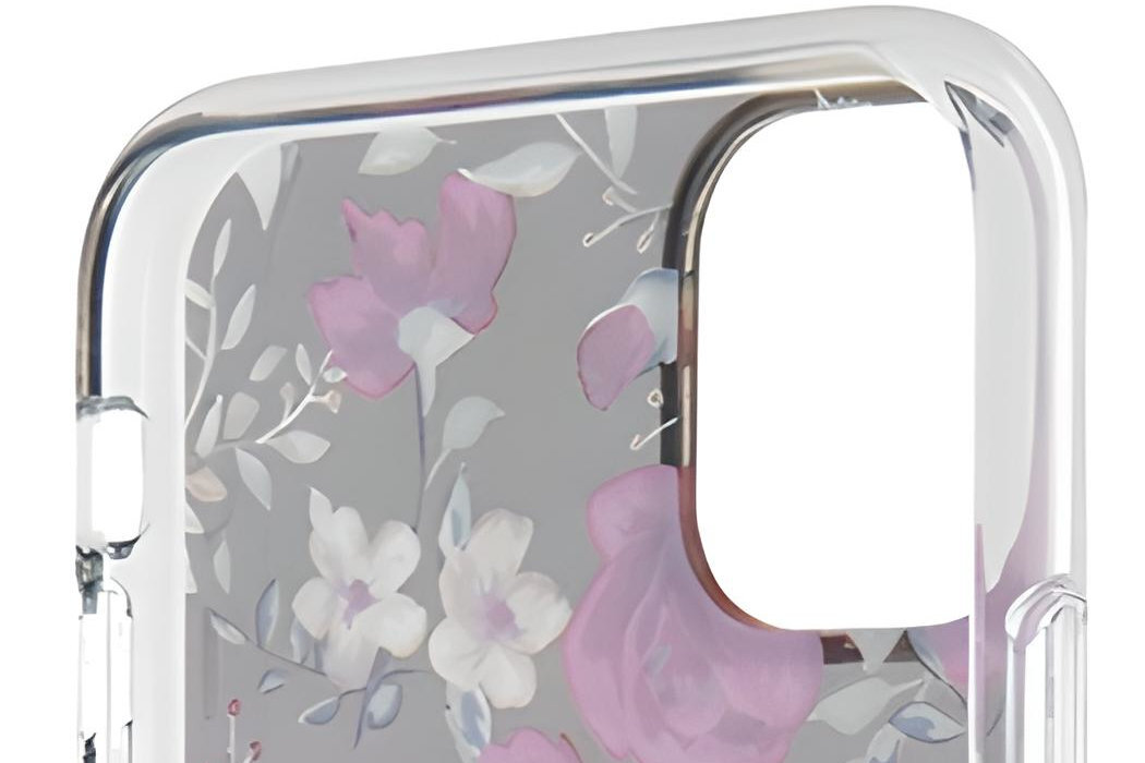 Etui GUESS Flower MagSafe Metal Logo do Apple iPhone 11/Xr  luksus wytrzymałość marka elegancja styl wyrafinowanie