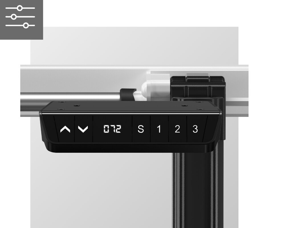 Stelaż biurka MARKADLER Xeno 4.1 stelaż przestrzeń robocza nauka praca gaming panel sterowania LED pamięć ustawień ergonomia silnik szerokość