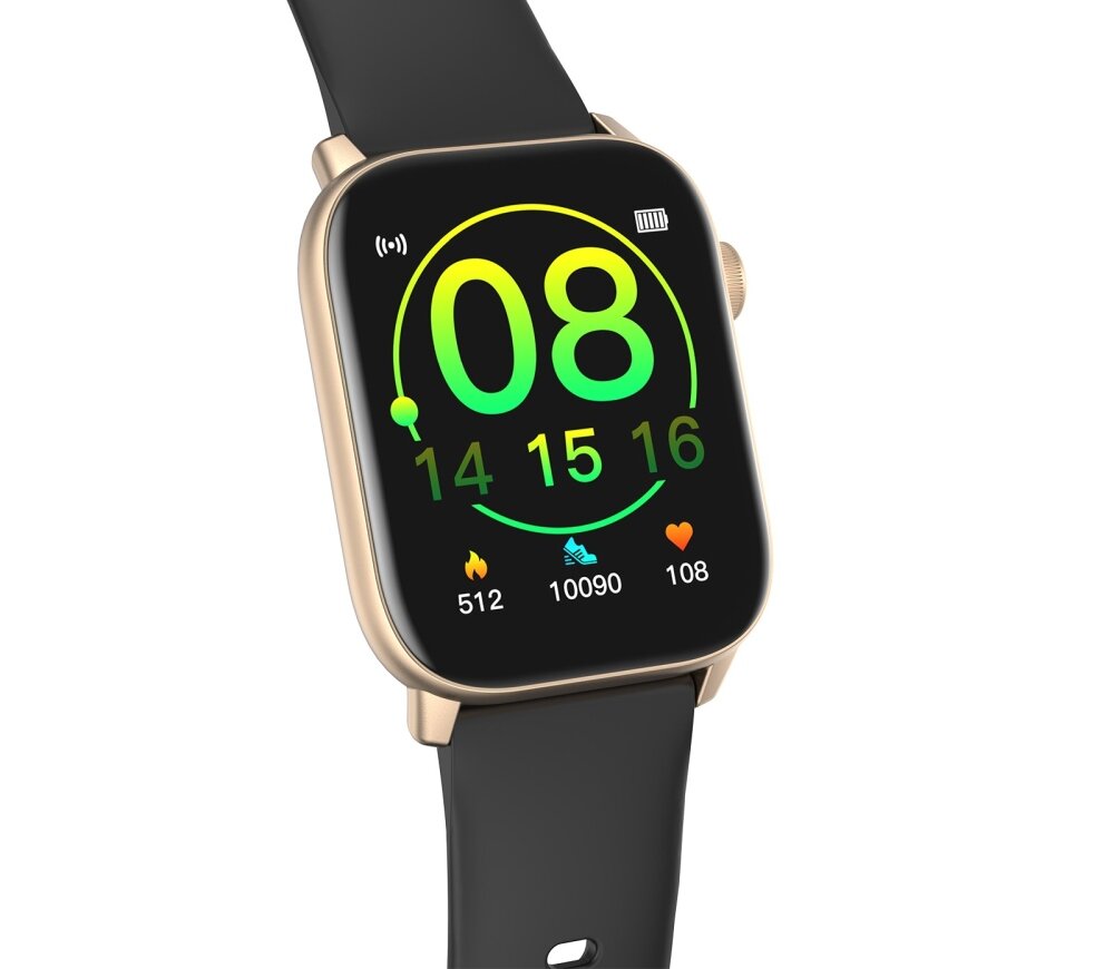 Smartwatch OROMED Oro-Smart Fit 6 ekran bateria czujniki zdrowie sport pasek ładowanie pojemność rozdzielczość łączność sterowanie krew puls rozmowy smartfon aplikacja