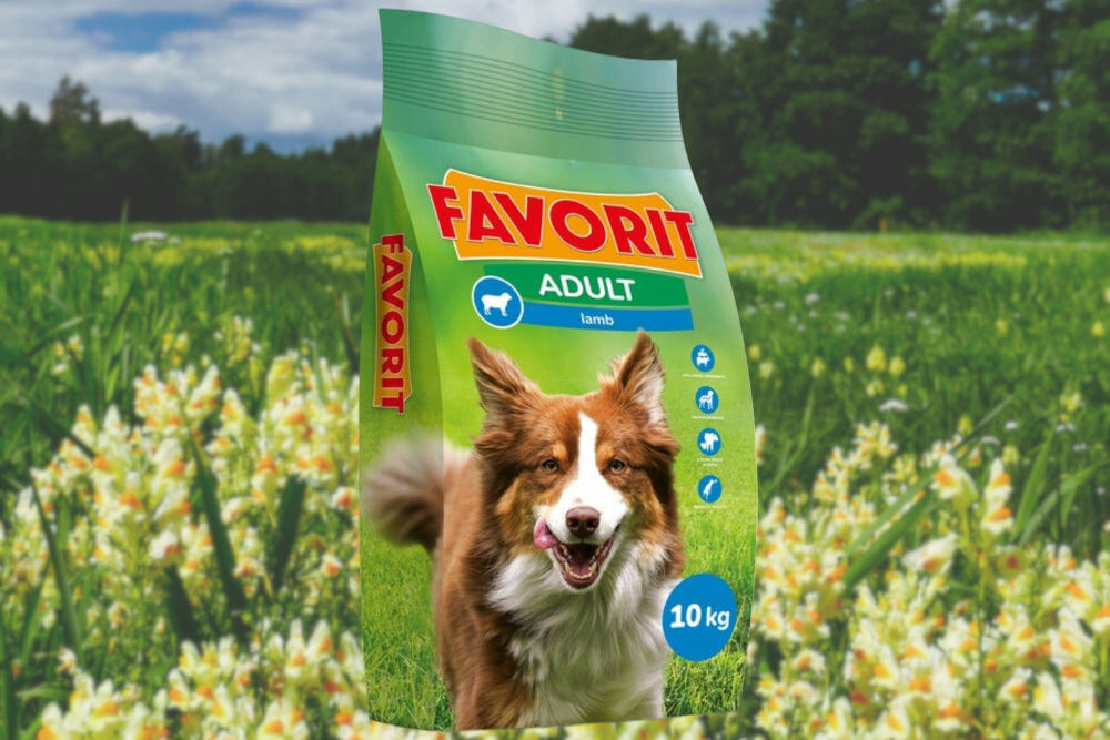 Karma dla psa FAVORIT Jagnięcina 10 kg naturalne składniki