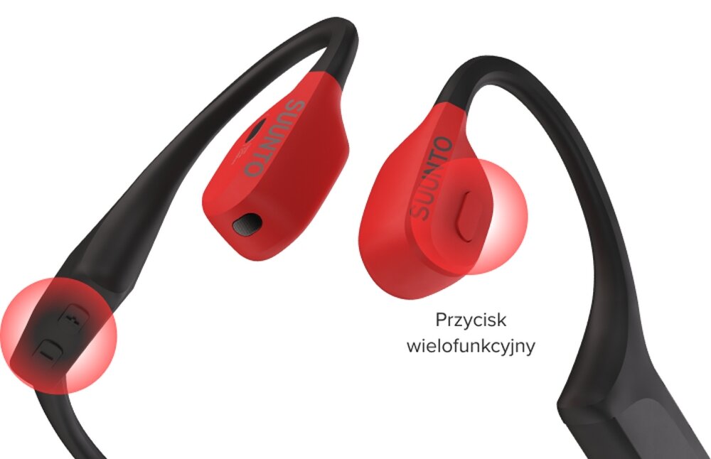 Słuchawki SUUNTO Wing design komfort lekkość dźwięk jakość wrażenia słuchowe ergonomia lekkość sport aktywność podróże czas pracy działanie akumulator przewodnictwo kostne