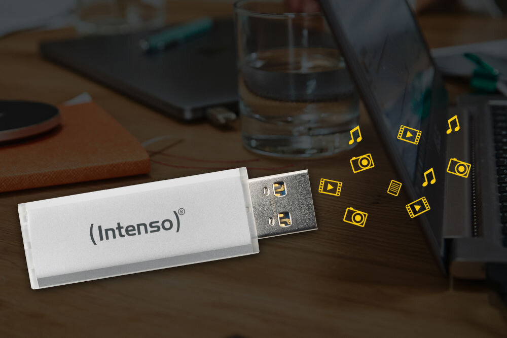 Pendrive INTENSO Ultra Line 64 GB waga uchwyt