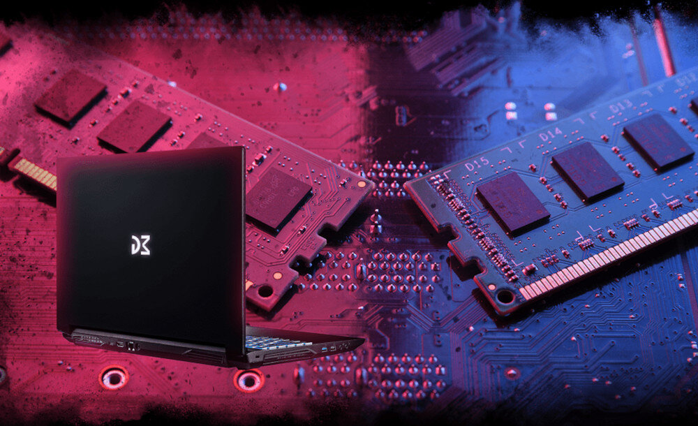 Laptop DREAMMACHINES RG3050-15PL50 15.6 144Hz i5-13500H 16GB RAM 500GB SSD GeForce RTX3050 pamięć RAM dysk SSD pojemność szybkość