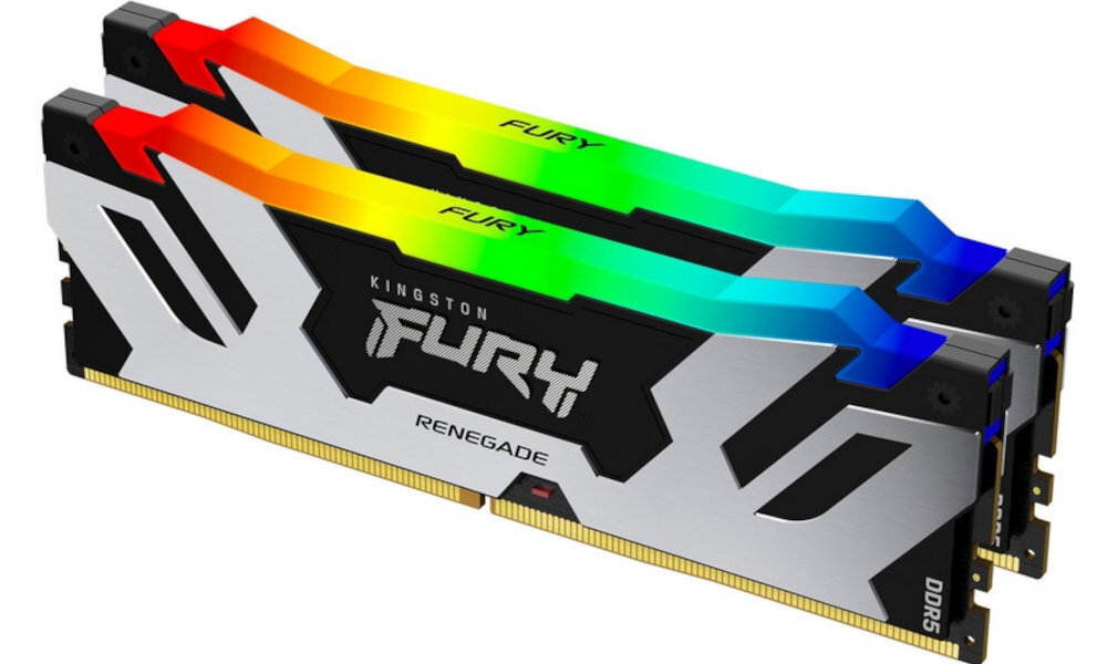 Pamięć RAM KINGSTON Fury Renegade RGB niskoprofilowy radiator doskonałą wydajność chłodzenia redukować wysokie temperatury