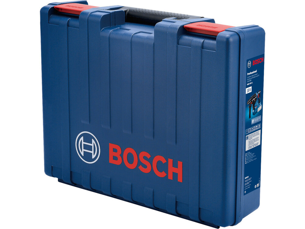 Młot udarowo-obrotowy BOSCH Professional GBH 187-LI 611923022 Wysokiej klasy elektronarzedzie walizka transportowa z bardzo mocnego tworzywa sztucznego wytrzymale na uszkodzenia mechaniczne