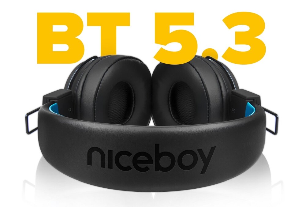 Słuchawki nauszne NICEBOY Hive Joy 3 design komfort lekkość dźwięk jakość wrażenia słuchowe ergonomia lekkość sport aktywność podróże czas pracy działanie akumulator