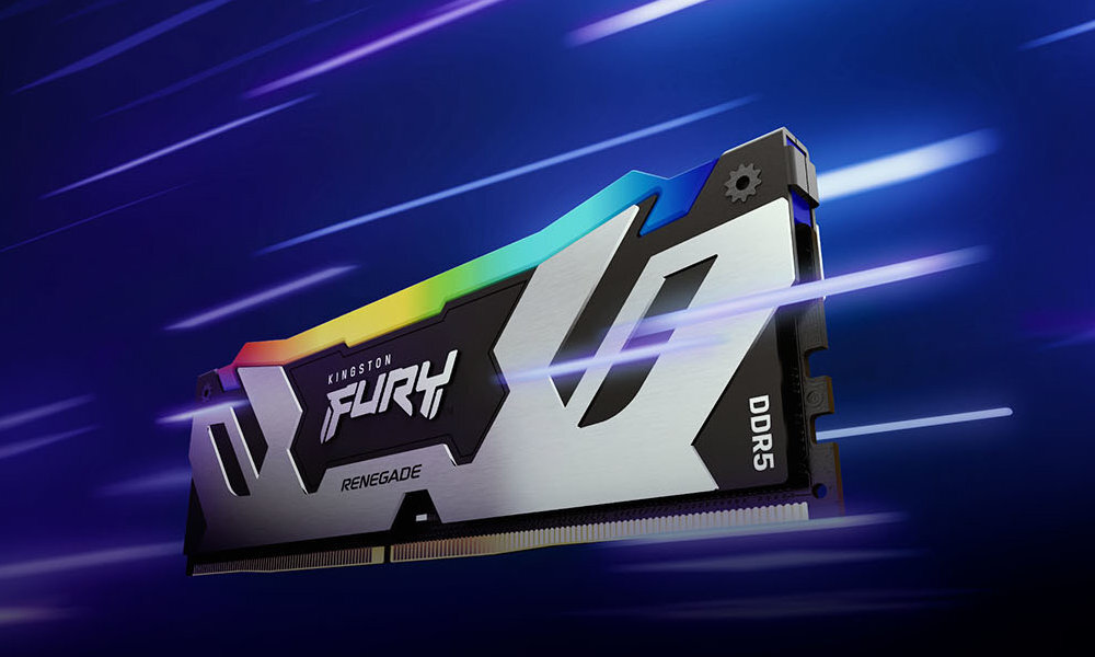 Pamięć RAM KINGSTON DDR5 Fury Renegade RGB technologii Intel XMP 3.0 zwiększenie wydajności zapisywanie nowych profili częstotliwości i timingu użytkownika PMIC