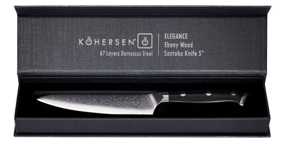 Nóż KOHERSEN Elegance Ebony Wood 72212 oprawa prezentacja futerał etui