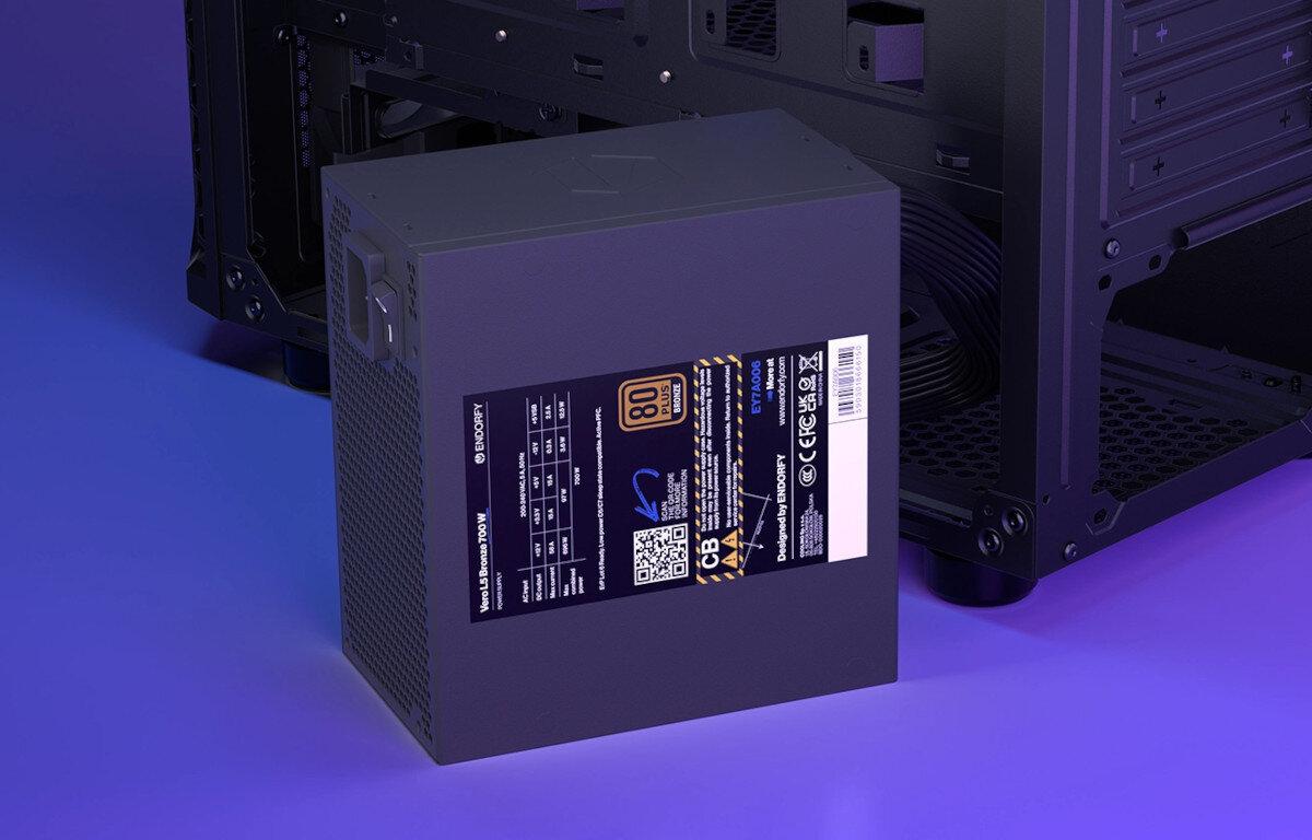 Komputer MAD DOG MD5800X-A27R32 R7-5800X 32GB RAM 1TB SSD Radeon RX6800 zasilacz moc sprawność efektywność certyfikat zabezpieczenia