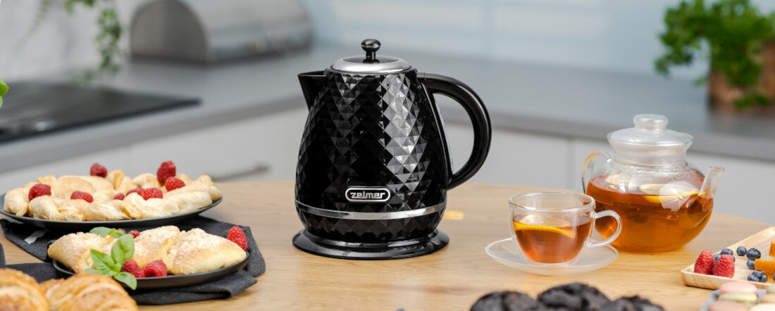 Czajnik ZELMER ZCK7635B Onyx kawa herbata pojemność gorące napoje