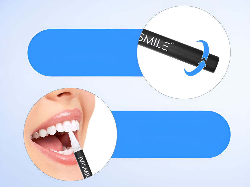 Urządzenie do wybielania zębów IVISMILE IVI-05K Professional Czarny sposób działania instrukcja