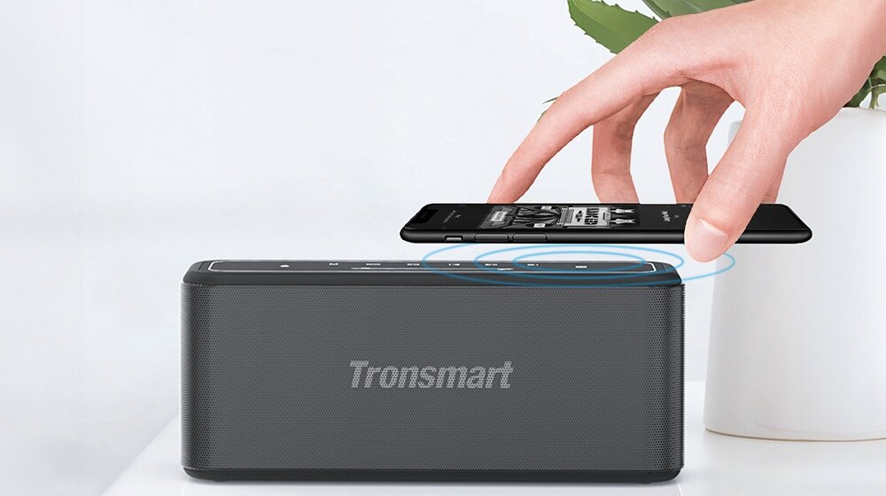 Głośnik mobilny TRONSMART Mega Pro Czarny obsługa asystent głosowy podświetlenie LED