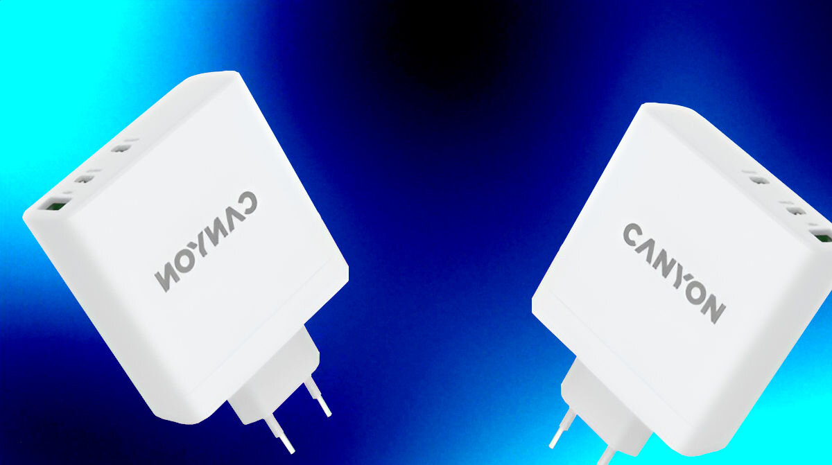 Ładowarka sieciowa CANYON H-140-01 140W Biały szybkie ładowanie inteligentny chip Power Delivery PD Quick charge 3.0 QC