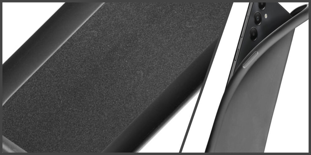 Etui CELLULARLINE Chroma do Samsung Galaxy A15 Czarny ochronna miękka mikrofibra chroni przed zarysowaniami i kurzem