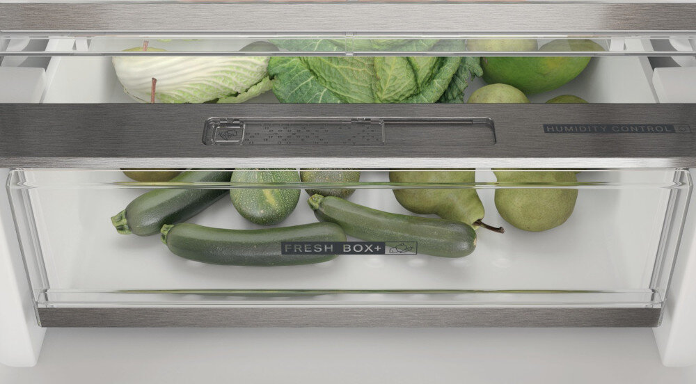 LODÓWKA WHIRLPOOL W7X 83A W Fresh box + regulacja wilgotności suwak poziom ustawienia warzywa owoce