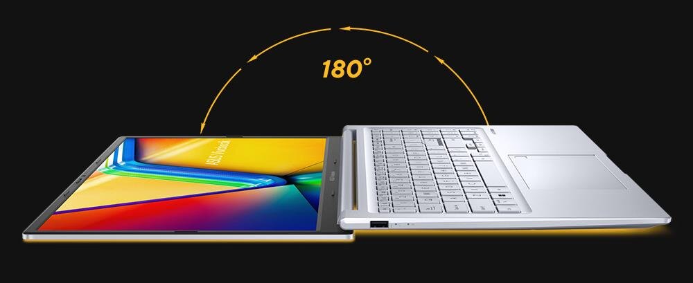 Laptop ASUS VivoBook 16X K3604VA - zawias o zakresie obrotu 180° 