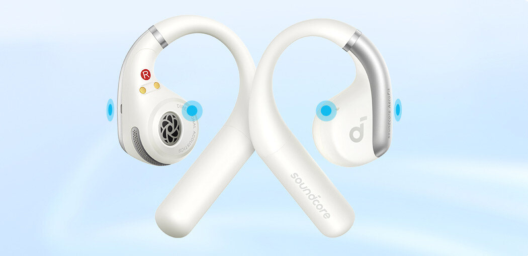 Słuchawki powietrzne SOUNDCORE Aerofit Open-Ear akustyka jakosc dzwiek uszy 