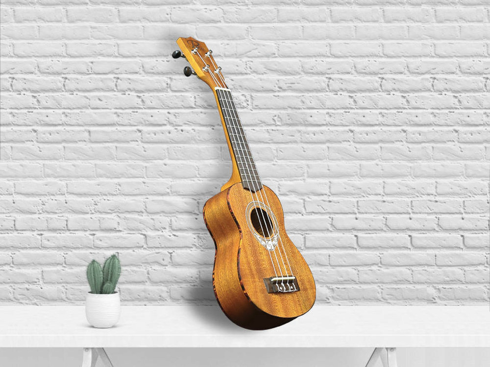 Ukulele PUKA PK-TFS dla osób rozpoczynających naukę gry pokrowiec kodury 5 mm