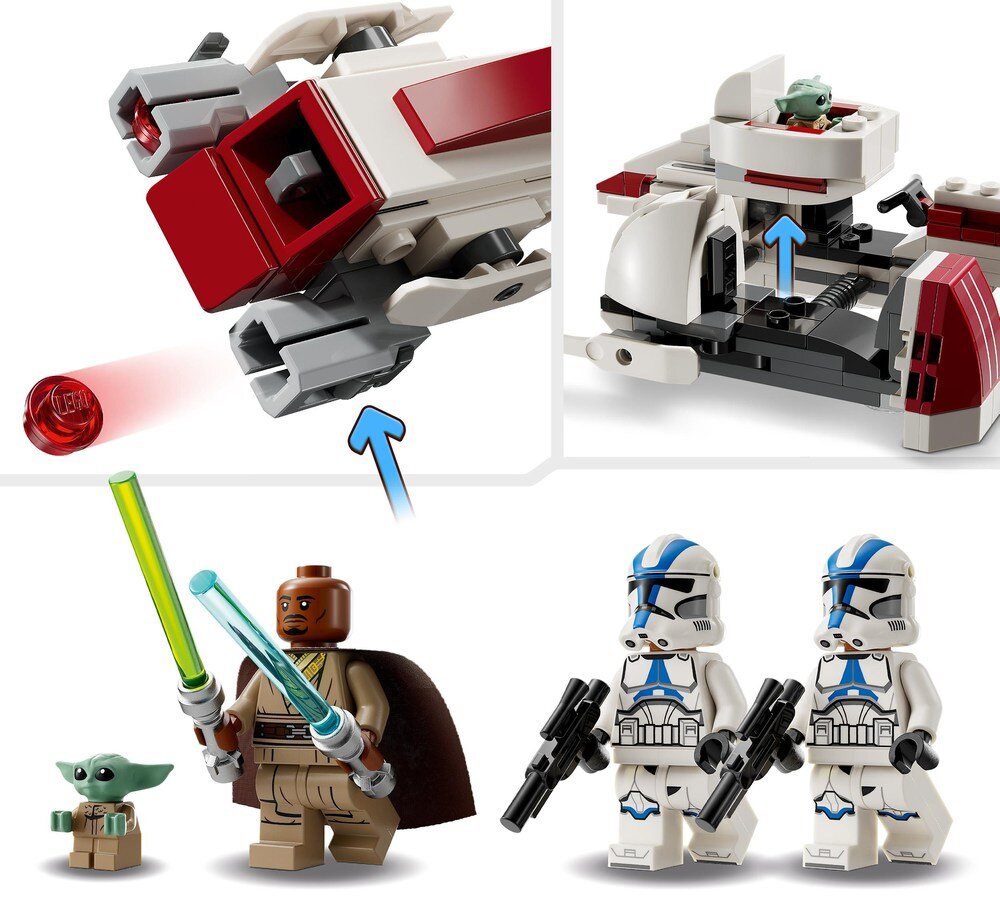 LEGO 75378 Star Wars Ucieczka na śmigaczu BARC  Coruscant 