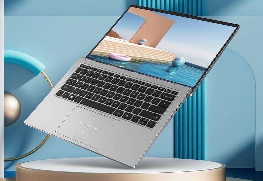 Laptop ACER Swift Go 14 - smukła i lekka obudowa z aluminium 