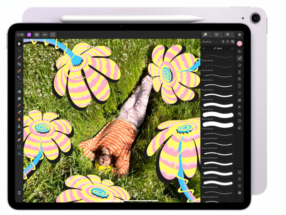Tablet APPLE iPad Air 11 6 gen. 2024 512 GB 5G Wi-Fi Niebieski System iPadOS Apple Pencil Magic Keyboard