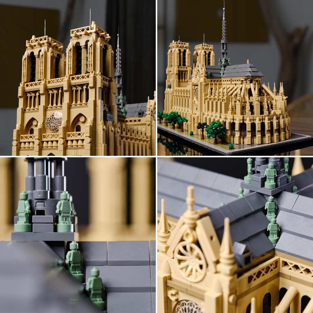 LEGO 21061 Architecture Notre-Dame w Paryżu detale 