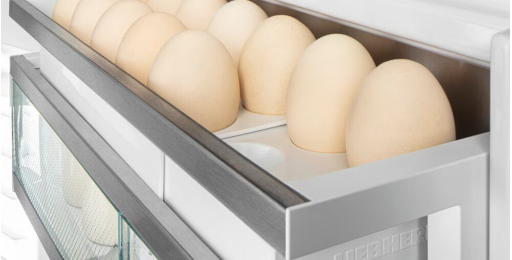 CHŁODZIARKA LIEBHERR IK 51Ve00 podstawka na jajka oszczędność miejsca jajka przechowywanie