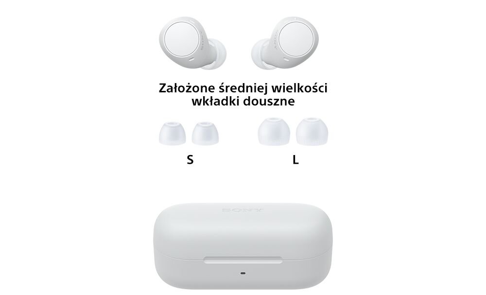 Słuchawki dokanałowe SONY WF-C510 zestaw