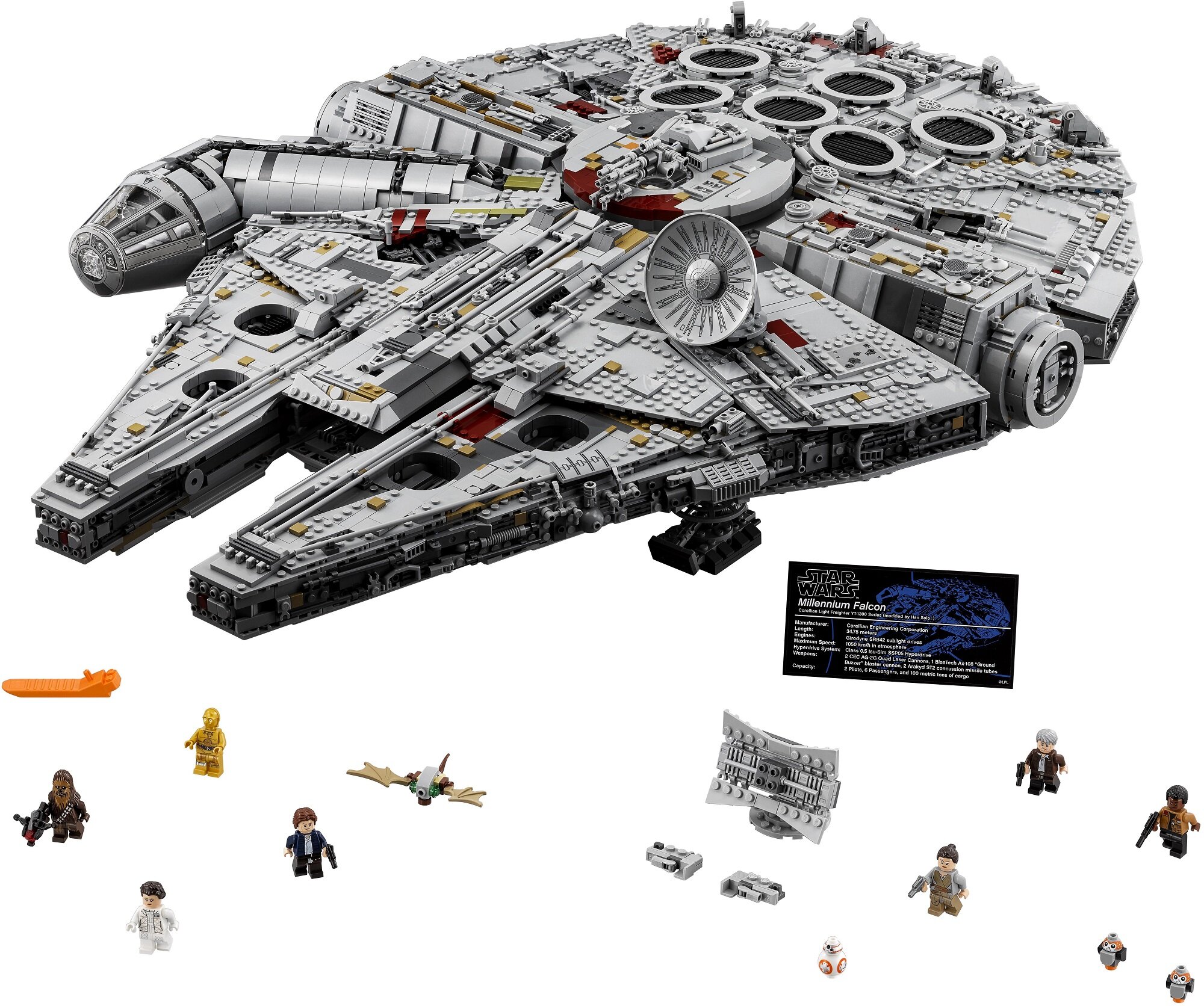 LEGO 75192 Star Wars Sokół Millennium cena, opinie, dane