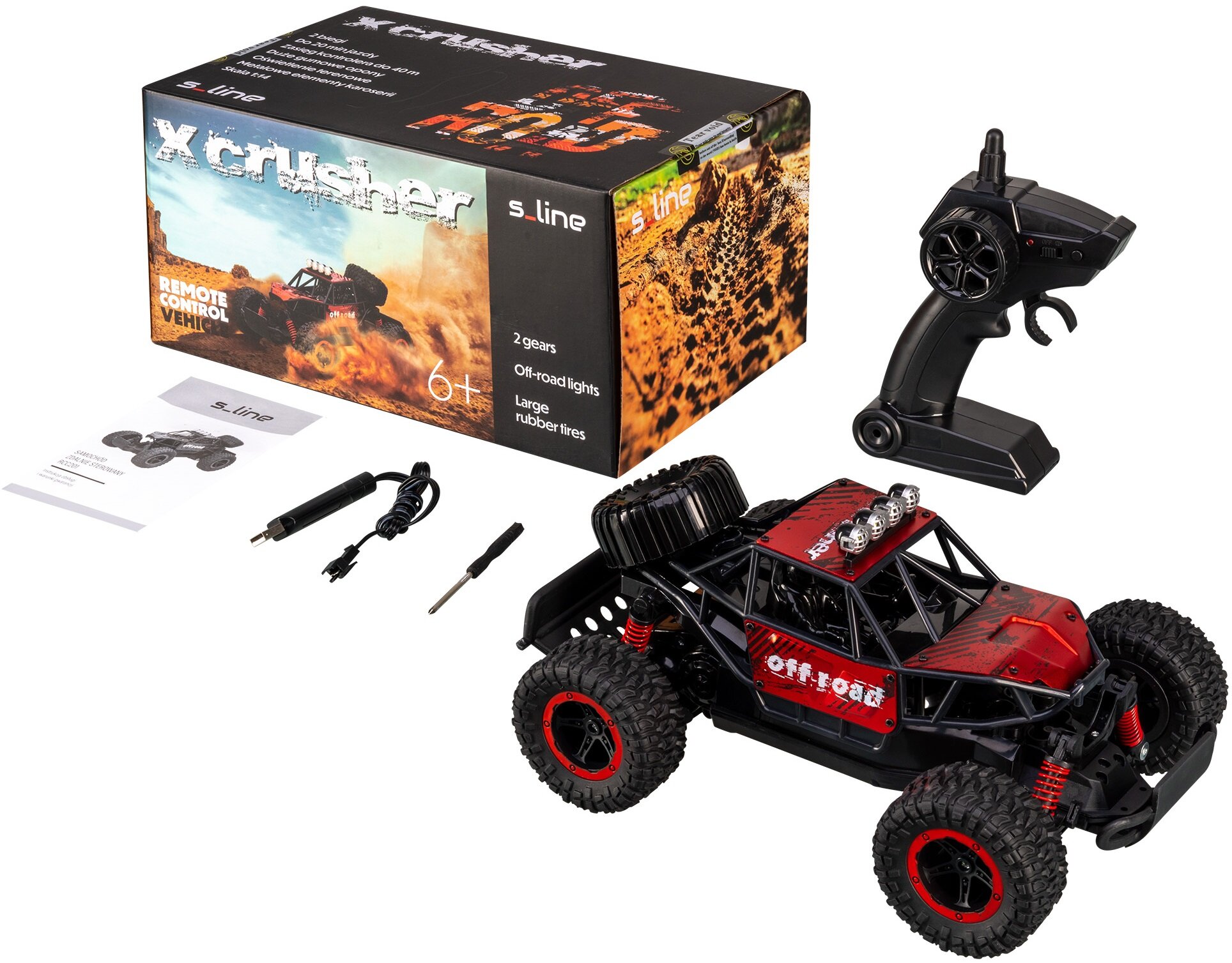 Samochód zdalnie sterowany S_LINE X-Crusher RCC201 cena, opinie