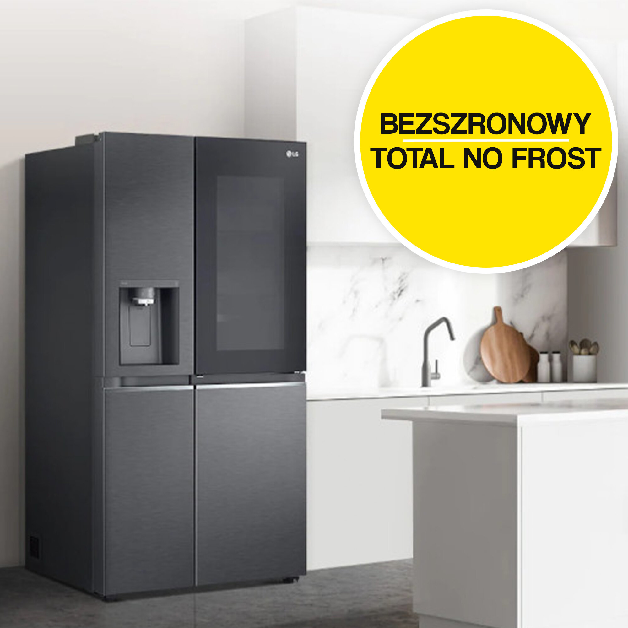 Lodówka LG GSXV90MCDE Side by Side 179cm Grafitowy