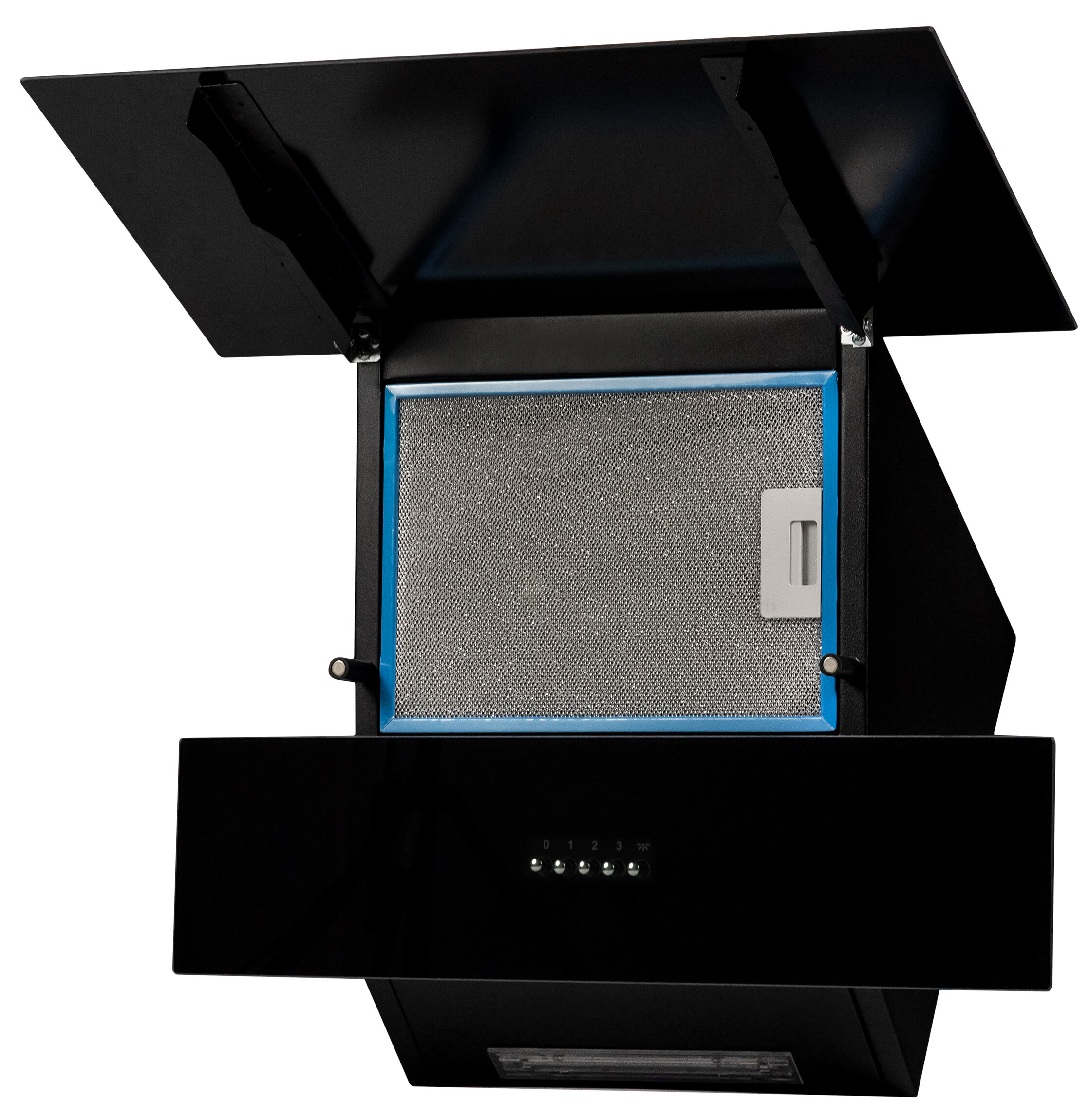 Okap SMITH&BROWN SHCS-632-B3 60 Czarne szkło 425m3/h 66dB klasa D