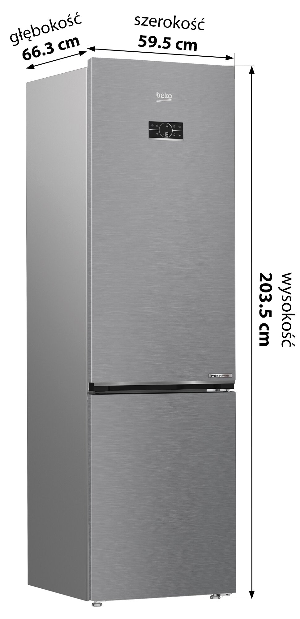 Lodówka BEKO B5RCNA406LXBW Beyond HarvestFresh No Frost