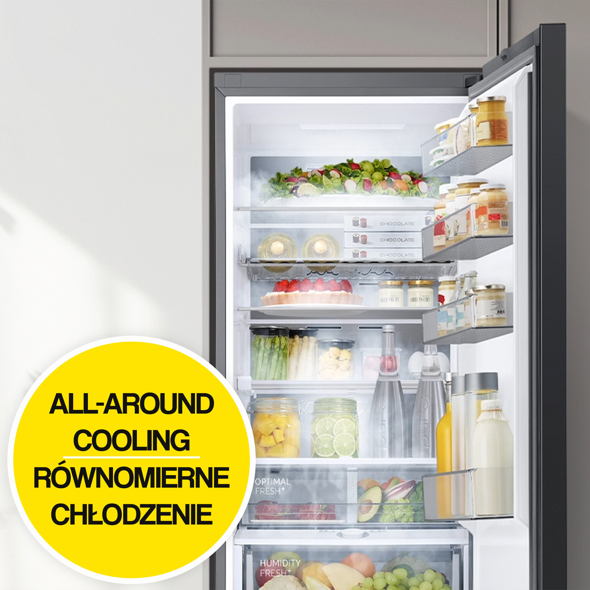 Lodówka SAMSUNG RB34C671DSA EF AI No Frost 185.3cm